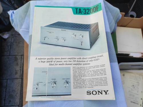 Sony 3200f depliant segni - sony,